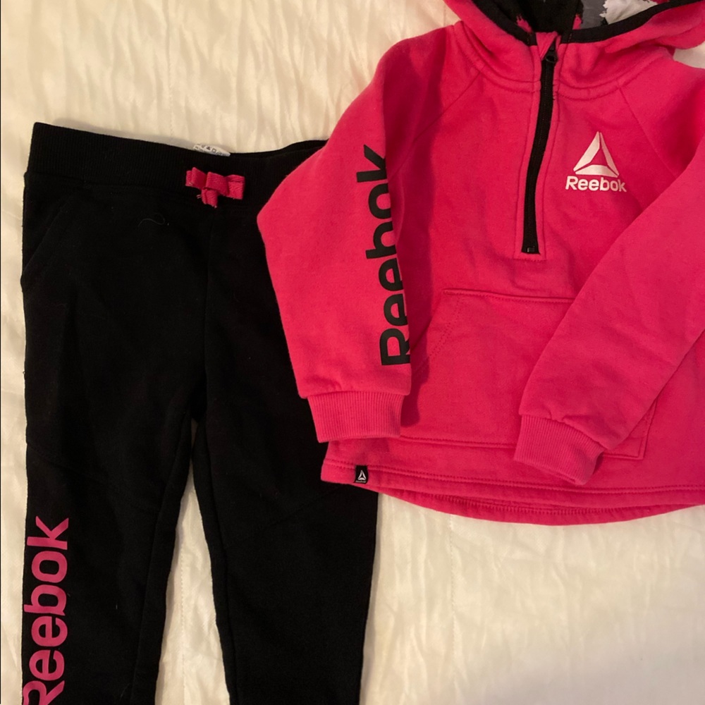 Reebok set, black and ping, size 2T